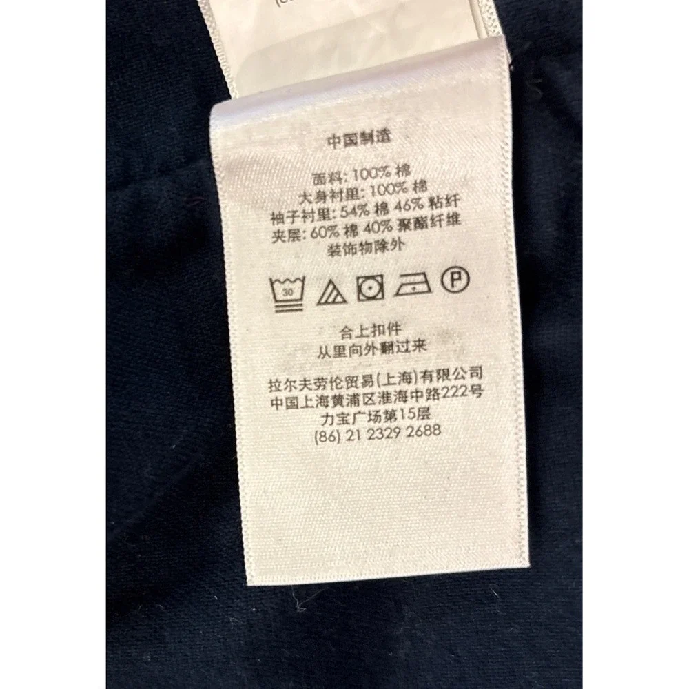 Polo Ralph Lauren NWT Men's XXL USRL 1967 Naval Division Full Zip Jacket Navy